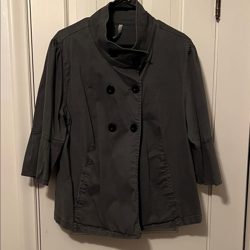 Old Navy Dark Gray Double-Breasted Pea Coat